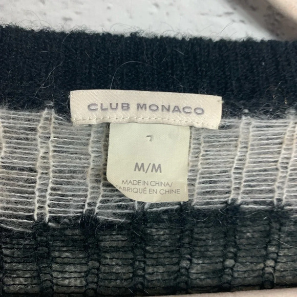 Club Monaco Women’s Mohair Blend Zebra Print Pullover  Sweater Medium David Rose - Picture 3 of 14